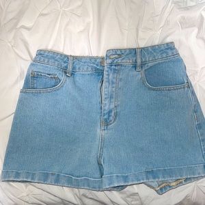 Summer blue jean shorts